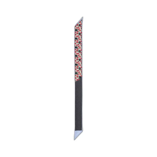 Printed Silk Twill Skinny Scarf