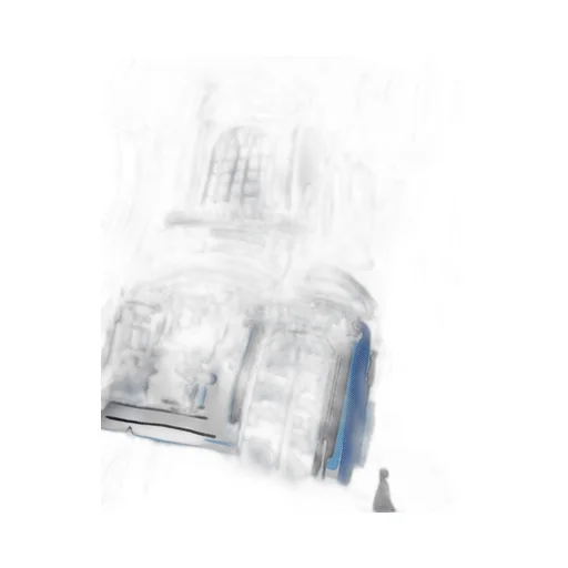 Pittoresque Milan Print Silk Foulard 90X90