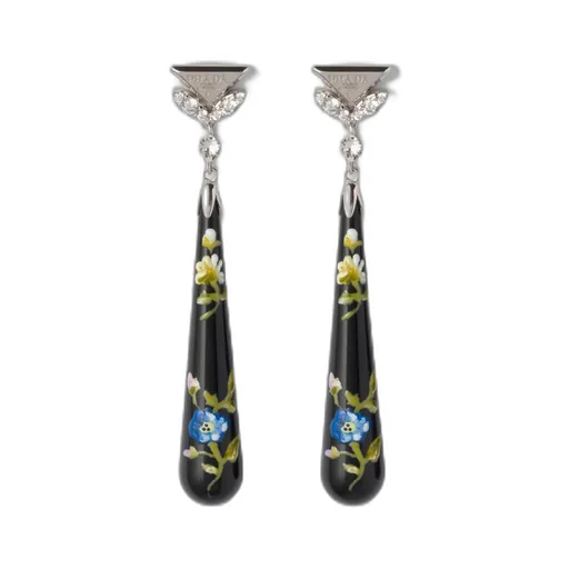 Plexiglas And Metal Earrings