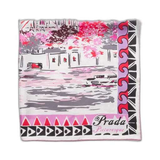 Pittoresque Paris Printed Silk Foulard 90X90