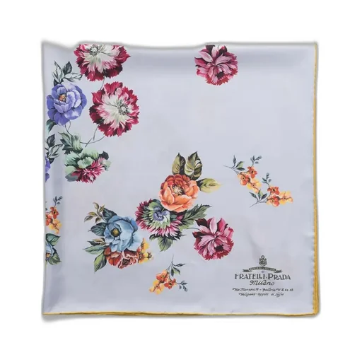 Printed Silk Twill Scarf 90X90
