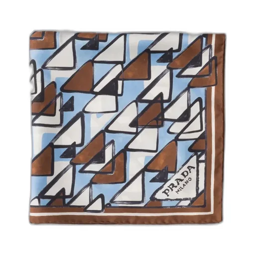 Printed Silk Twill Scarf 55X55