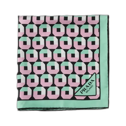 Printed Silk Twill Scarf 55X55