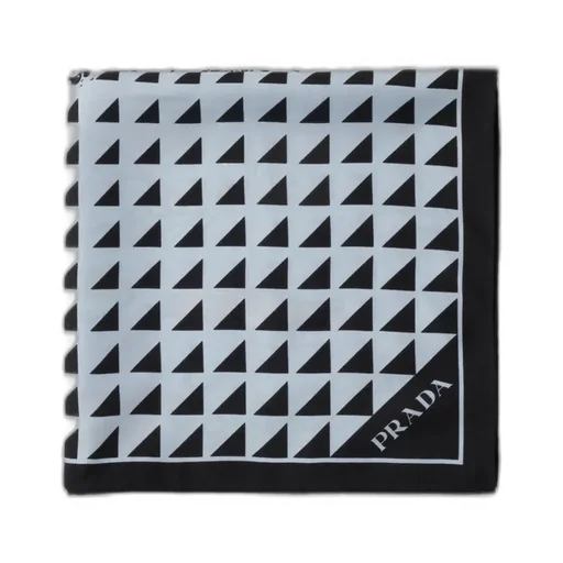 Printed Silk Twill Scarf 55X55