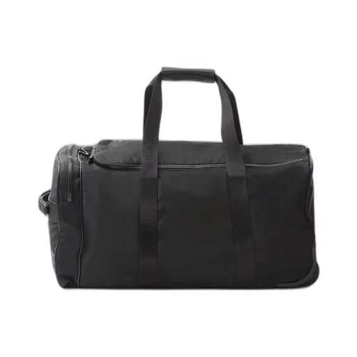 Re-Nylon And Saffiano Leather Trolley