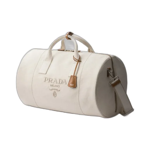 Linen Blend Duffle Bag