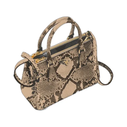 Small Prada Galleria Python Leather Bag