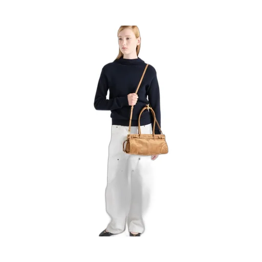 Prada Bonnie Medium Suede Handbag
