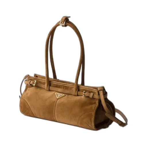 Prada Bonnie Medium Suede Handbag