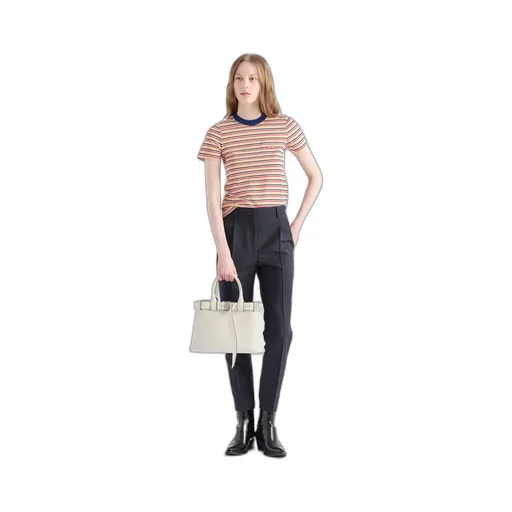 Prada Buckle Small Leather Handbag With Belt