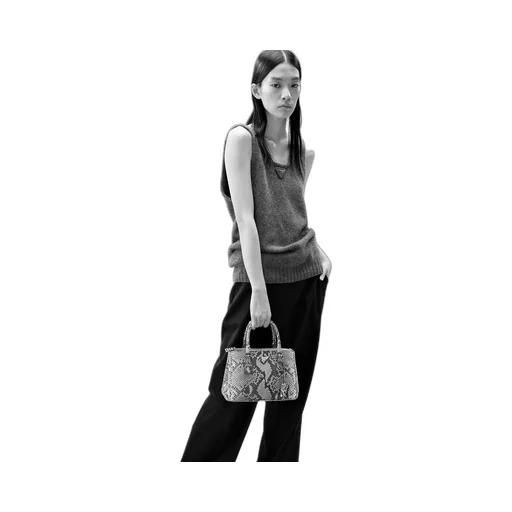 Small Prada Galleria Python Leather Bag
