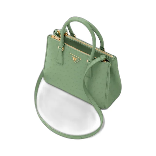 Medium Prada Galleria Ostrich Leather Bag
