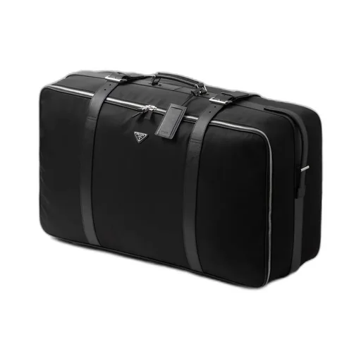 Medium Re-Nylon And Saffiano Leather Suitcase