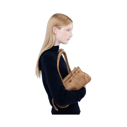 Prada Bonnie Medium Suede Handbag