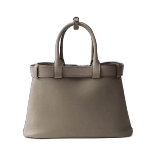 Prada Buckle Small Leather Handbag With Belt