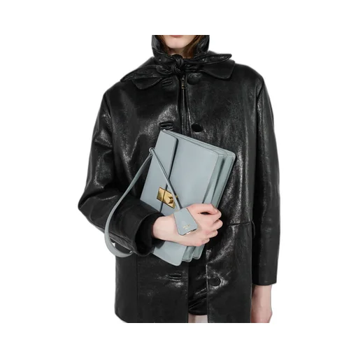 Prada Soft Sound Medium Leather Shoulder Bag