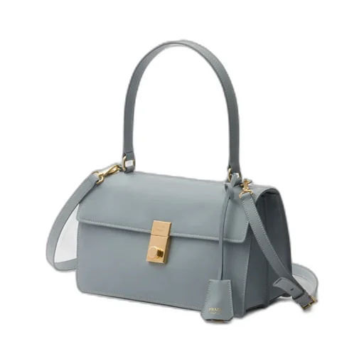 Prada Soft Sound Medium Leather Shoulder Bag