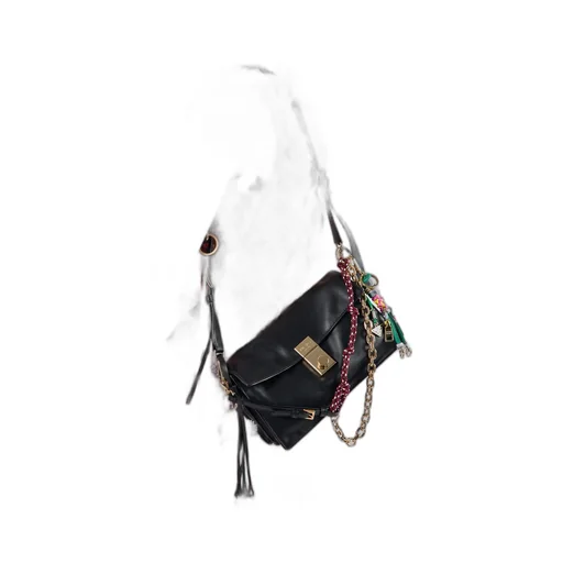Prada Soft Sound Small Leather Shoulder Bag With Charms