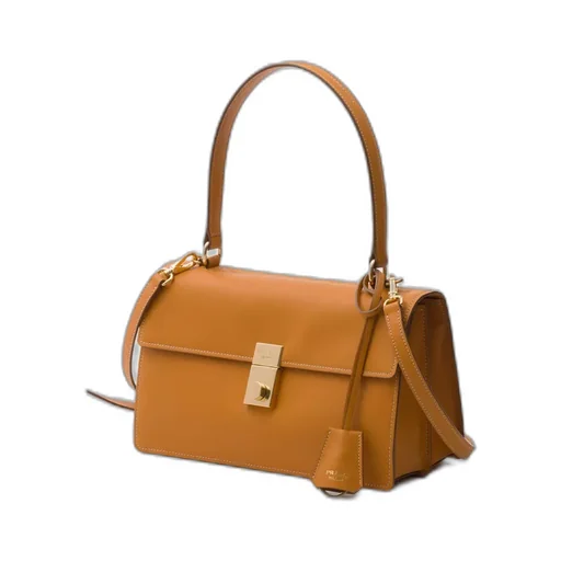 Prada Soft Sound Medium Leather Shoulder Bag