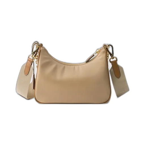Prada Re-Edition 2005 Re-Nylon And Saffiano Leather Bag With Charm