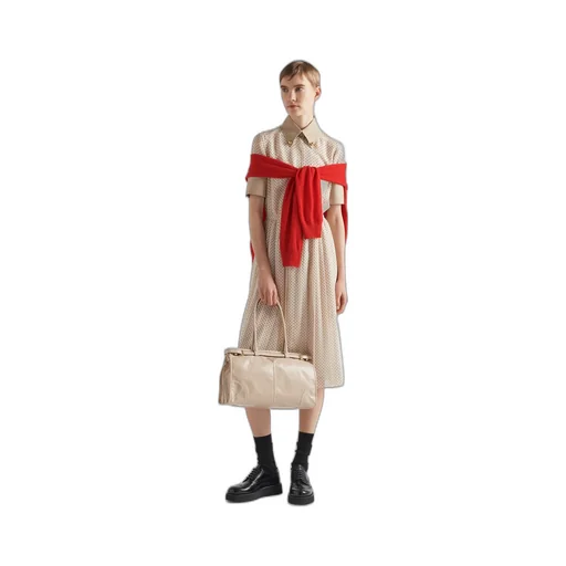 Prada Bonnie Large Leather Handbag