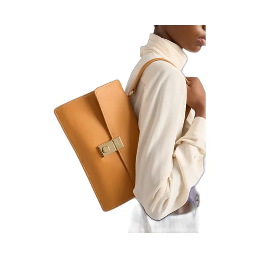 Prada Soft Sound Medium Leather Shoulder Bag