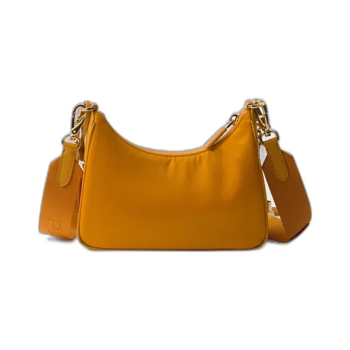 Prada Re-Edition 2005 Re-Nylon And Saffiano Leather Bag With Charm
