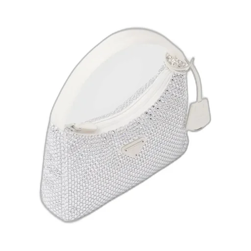 Prada Re-Edition Satin Mini-Bag With Crystals