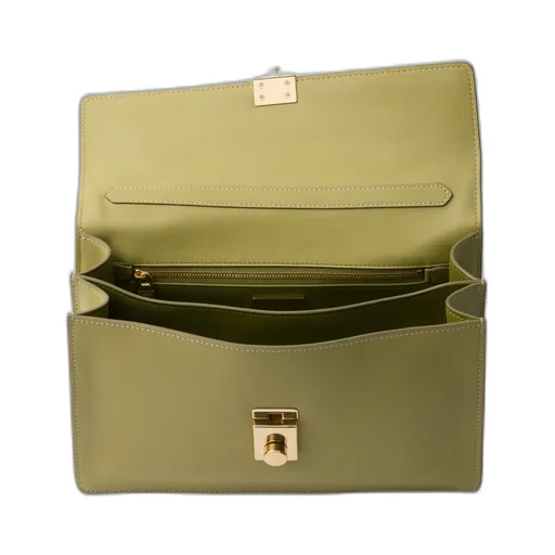 Prada Soft Sound Medium Leather Shoulder Bag