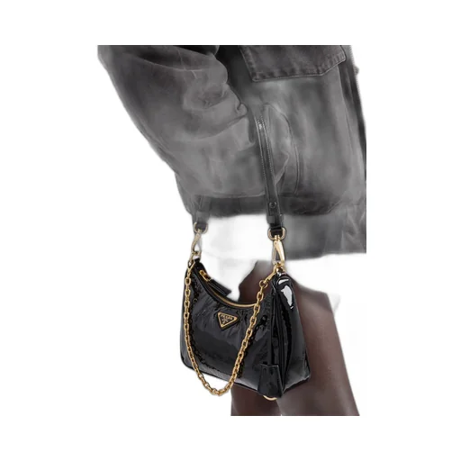 Prada Re-Edition Naplak Patent Leather Mini-Bag