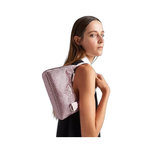 Prada Re-Edition Satin Mini-Bag With Crystals