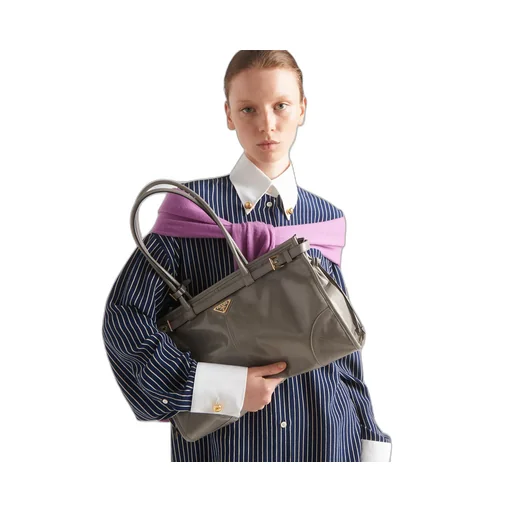 Prada Bonnie Large Leather Handbag