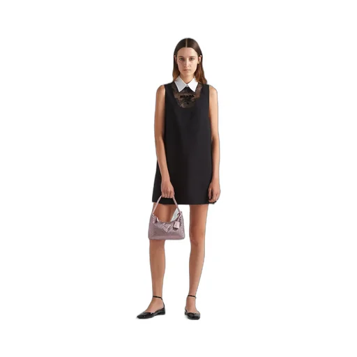 Prada Re-Edition Satin Mini-Bag With Crystals