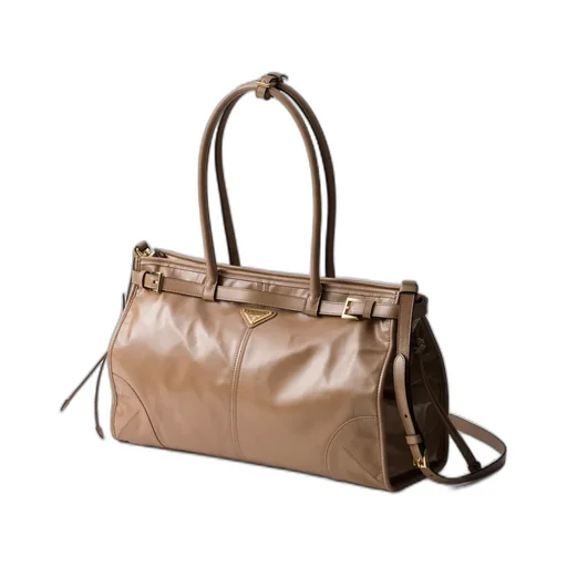 Prada Bonnie Large Leather Handbag
