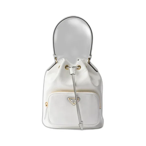 Prada Duet Naplak Patent Leather Bucket Bag