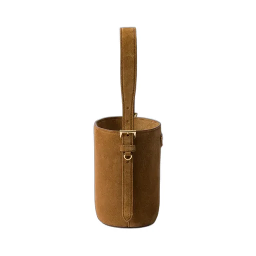 Suede Mini Bucket Bag