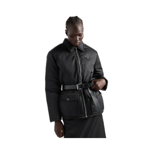 Re-Nylon Down Jacket With Belt
