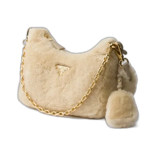 Prada Re-Edition Shearling Mini-Bag