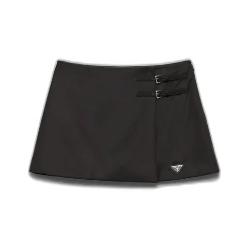 Re-Nylon Wraparound Miniskirt