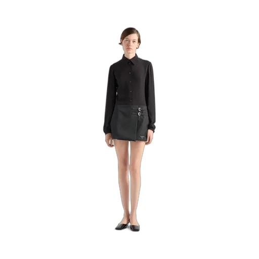 Re-Nylon Wraparound Miniskirt