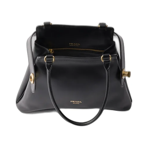 Prada Carey Medium Leather Tote Bag