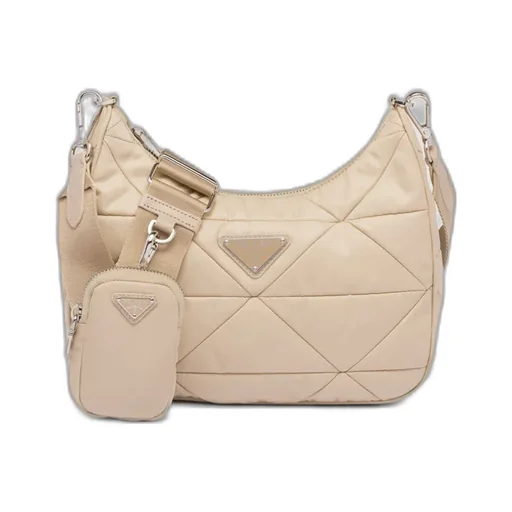 Padded Re-Nylon Shoulder Bag