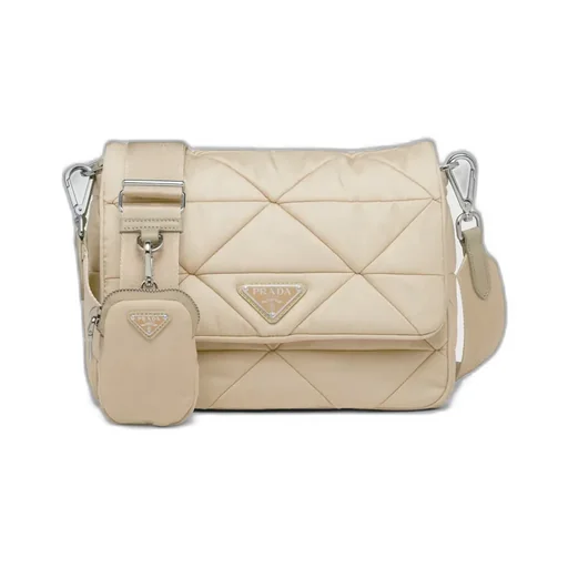 Padded Re-Nylon Shoulder Bag