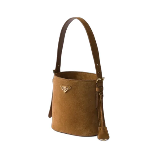 Suede Mini Bucket Bag
