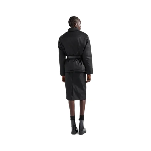 Re-Nylon Down Jacket With Belt
