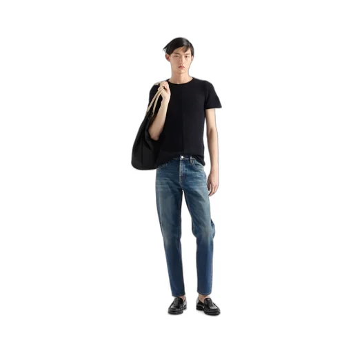 Short-Sleeved Cashmere Sweater