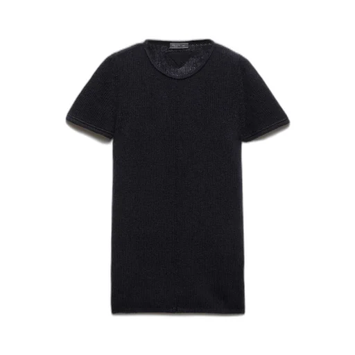 Short-Sleeved Cashmere Sweater