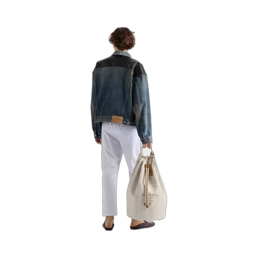 Denim And Leather Jacket