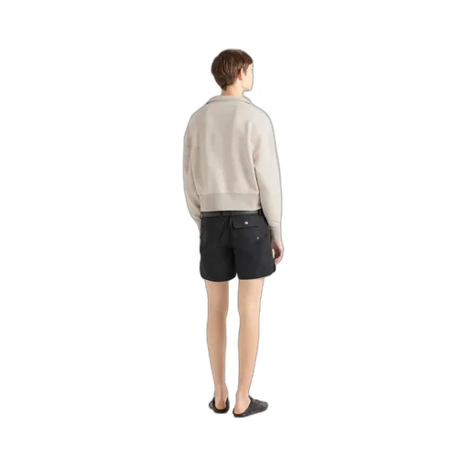 Long-Sleeved Cotton Polo Shirt