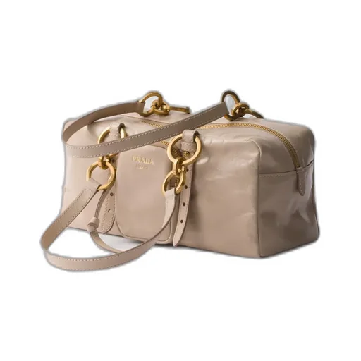 Prada Dangle Medium Leather Top-Handle Bag